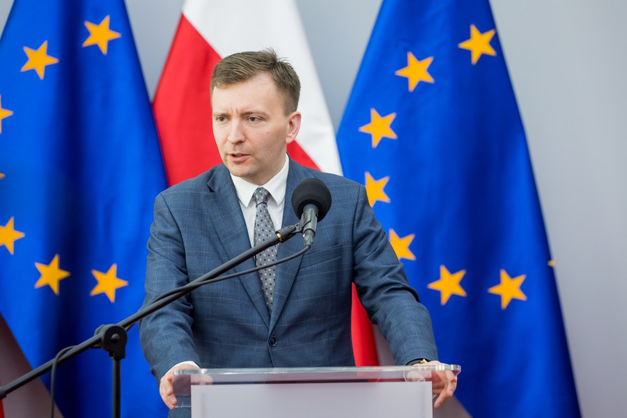 Konferencja prasowa na temat rządowego wkładu do FEdKP 2021-2027, fot. Tomasz Czachorowski dla UMWKP