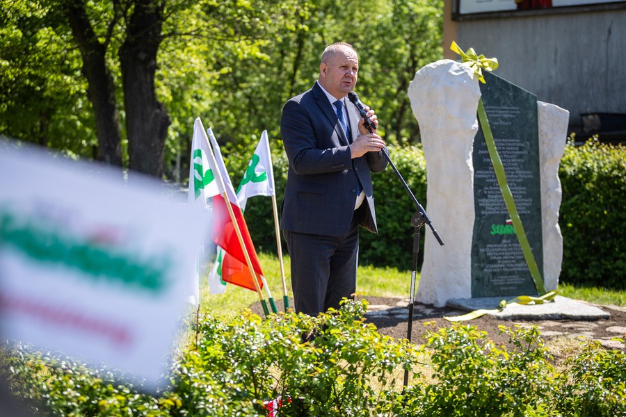Inauguracja ogólnopolskich obchodów 42. rocznicy rejestracji NSZZ RI „Solidarność” w Toruniu, fot. Szymon Zdziebło/tarantoga.pl dla UMWKP