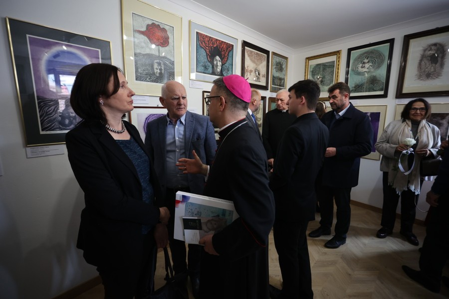 Wernisaż wystawy Krystyny Szalewskiej, fot. Mikołaj Kuras dla UMWKP