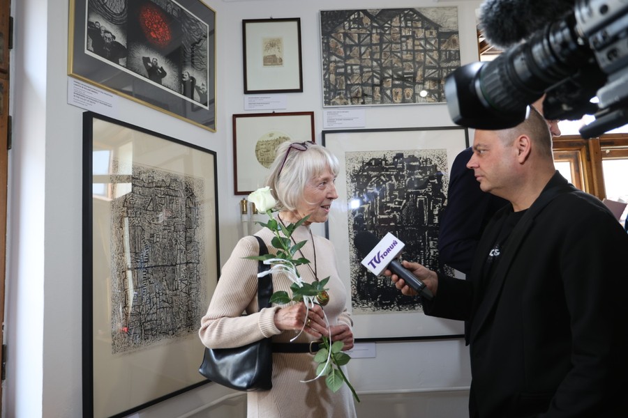 Wernisaż wystawy Krystyny Szalewskiej, fot. Mikołaj Kuras dla UMWKP