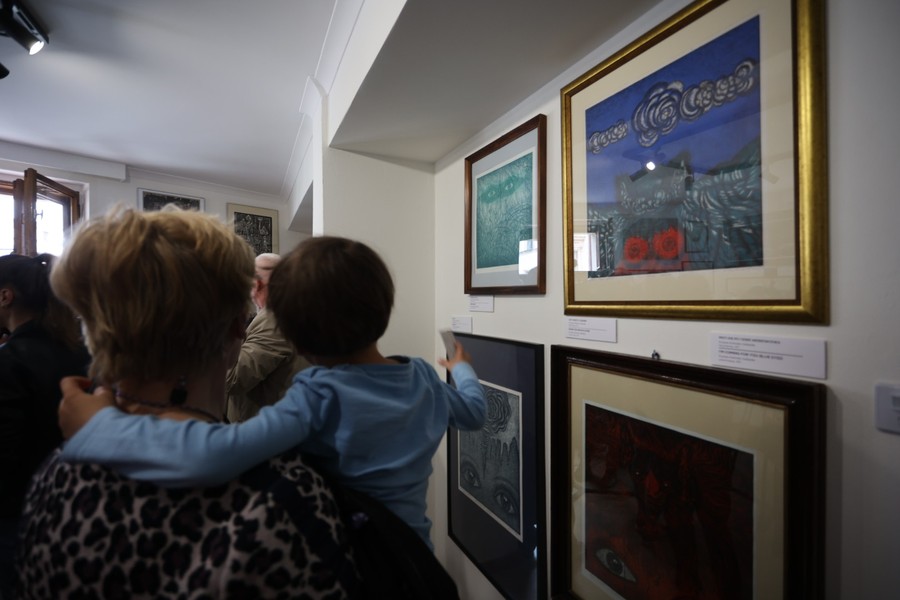 Wernisaż wystawy Krystyny Szalewskiej, fot. Mikołaj Kuras dla UMWKP