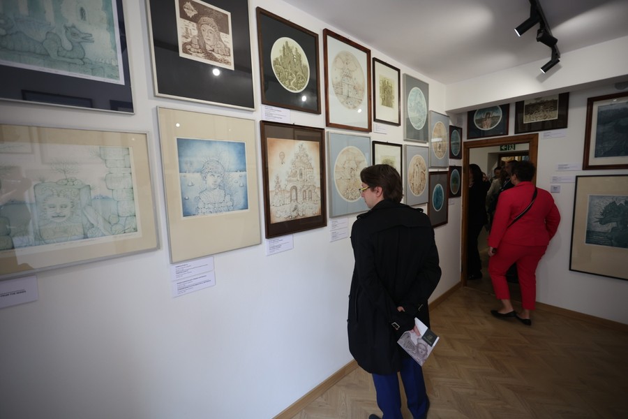 Wernisaż wystawy Krystyny Szalewskiej, fot. Mikołaj Kuras dla UMWKP