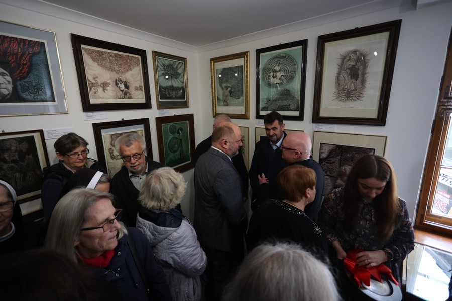 Wernisaż wystawy Krystyny Szalewskiej, fot. Mikołaj Kuras dla UMWKP