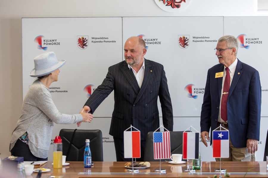 Wizyta delegacji z Teksasu w Toruniu, fot. Mikołaj Kuras dla UMWKP