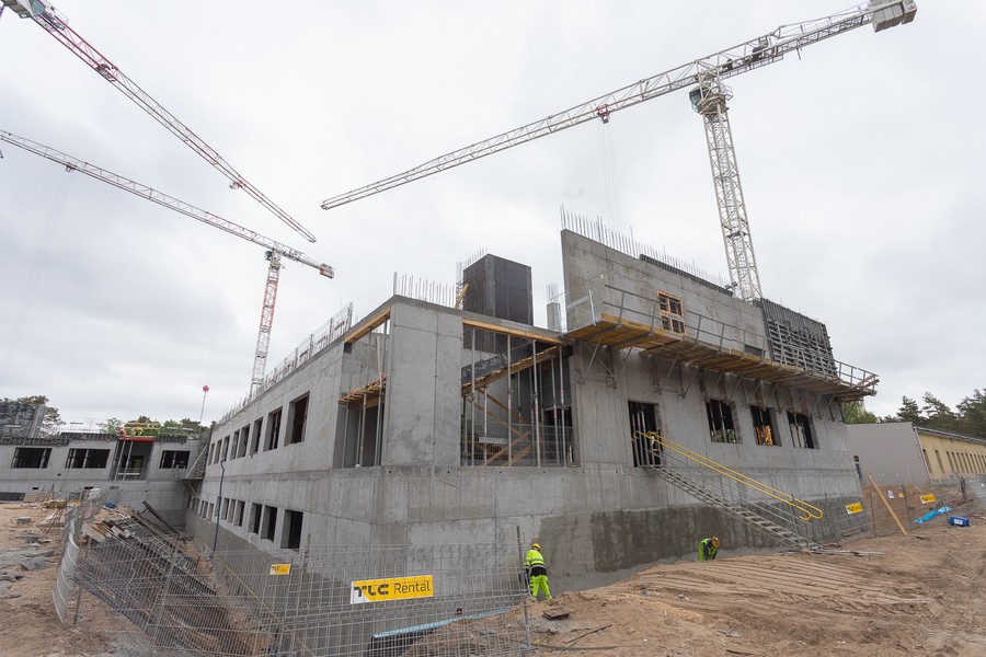 Rozbudowa Wojewódzkiego Szpitala Specjalistycznego im. Popiełuszki we Włocławku, fot. Mikołaj Kuras dla UMWKP