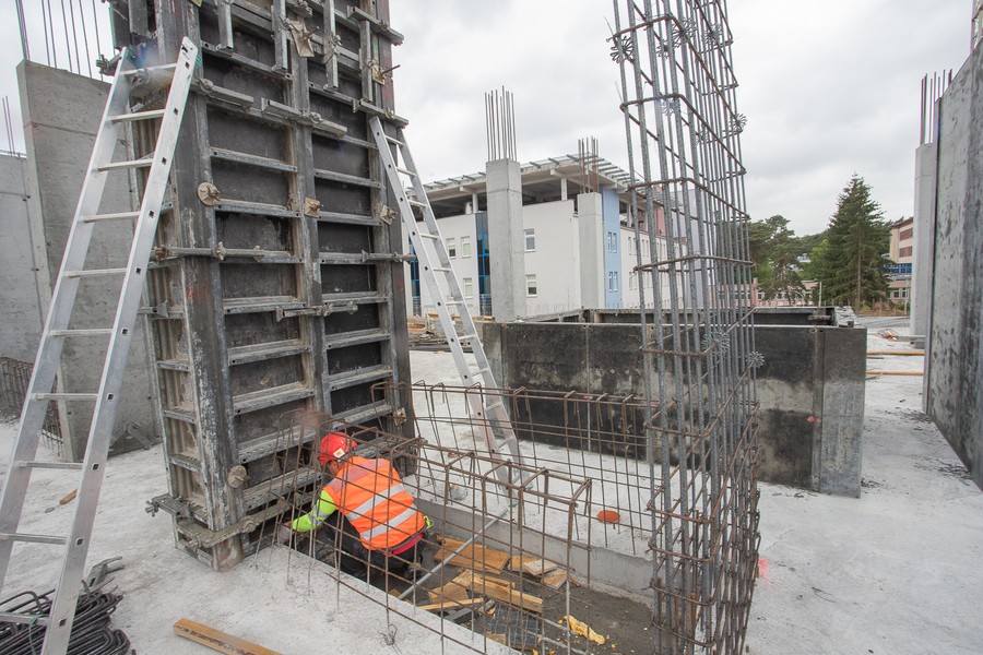 Rozbudowa Wojewódzkiego Szpitala Specjalistycznego im. Popiełuszki we Włocławku, fot. Mikołaj Kuras dla UMWKP