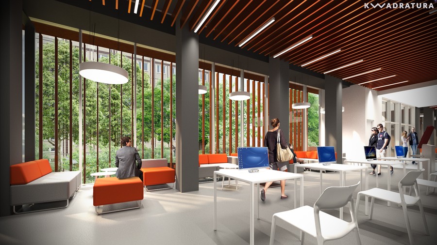 Planowana rozbudowa Książnicy Kopernikańskiej, wizualizacja projektu, publikacja za zgodą KK