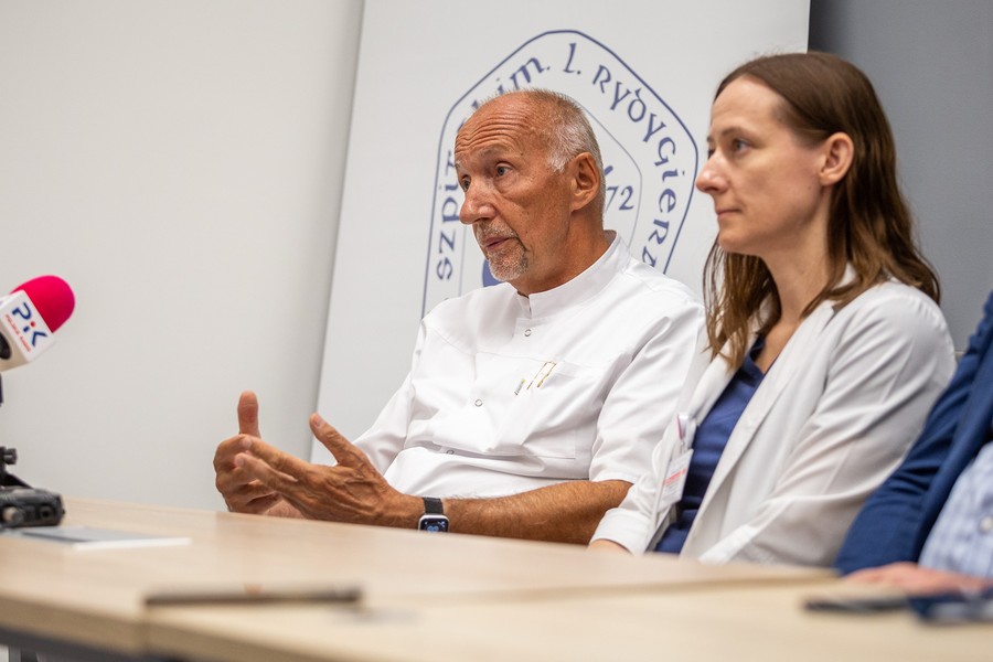 Konferencja prasowa w WSZ, fot. Szymon Zdziebło/tarantoga.pl dla UMWKP
