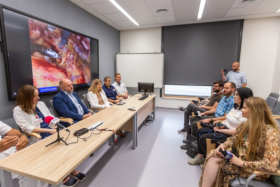 Konferencja prasowa w WSZ, fot. Szymon Zdziebło/tarantoga.pl dla UMWKP