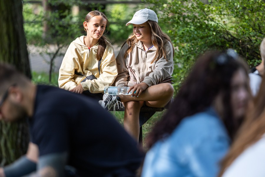 Spotkania z wypoczywającą w Kujawsko-Pomorskie młodzieżą z Ukrainy, fot. Szymon Zdziebło/tarantoga.pl dla UMWKP