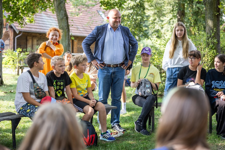 Spotkania z wypoczywającą w Kujawsko-Pomorskie młodzieżą z Ukrainy, fot. Szymon Zdziebło/tarantoga.pl dla UMWKP