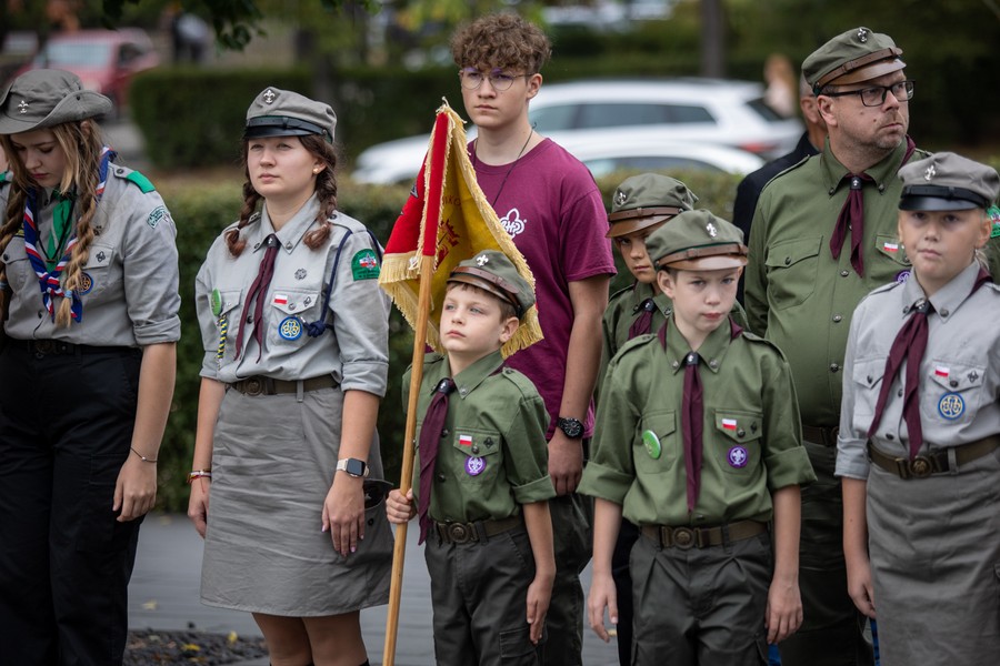 Uroczystości pod pomnikiem Pamięci Ofiar Zbrodni Pomorskiej 1939, fot. Mikołaj Kuras dla UMWKP