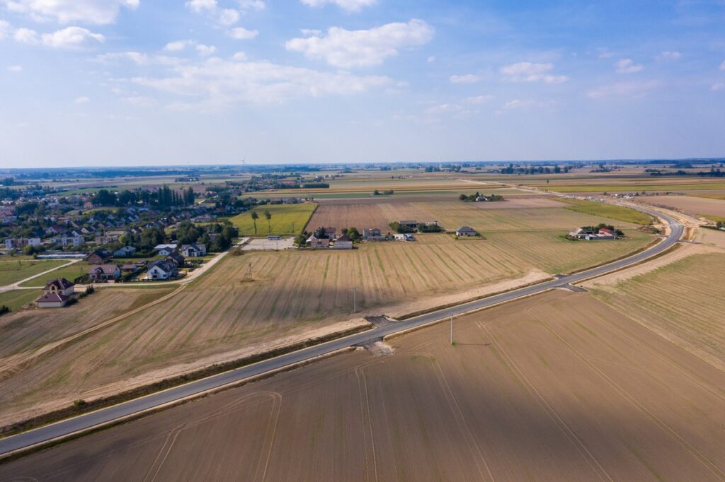 Budowa obwodnicy Lubrańca, wrzesień 2023 r. , fot. Mikołaj Kuras dla UMWKP