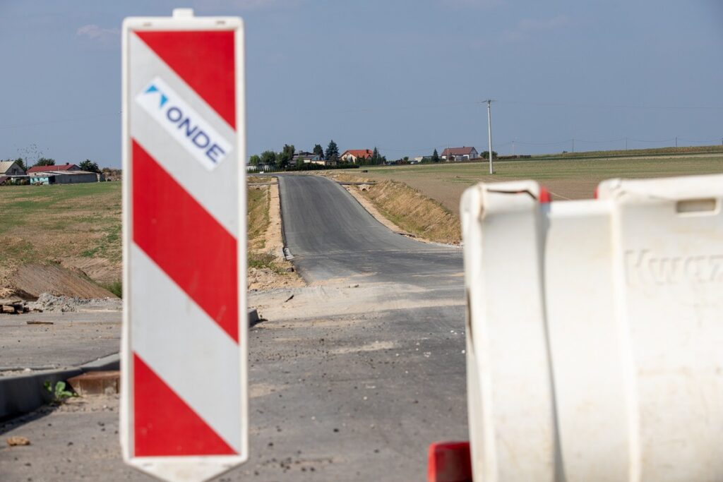 Budowa obwodnicy Lubrańca, wrzesień 2023 r. , fot. Mikołaj Kuras dla UMWKP