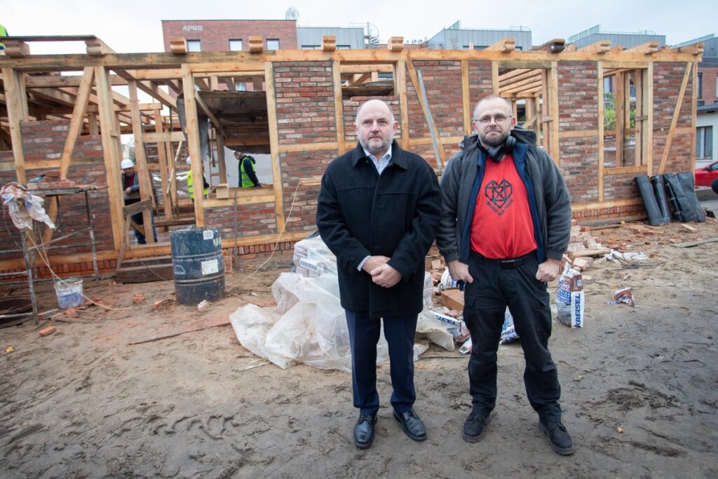 Odbudowa domu Grossówny zakończy się w pierwszym kwartale 2024 roku fot. Mikołaj Kuras dla UMWKP