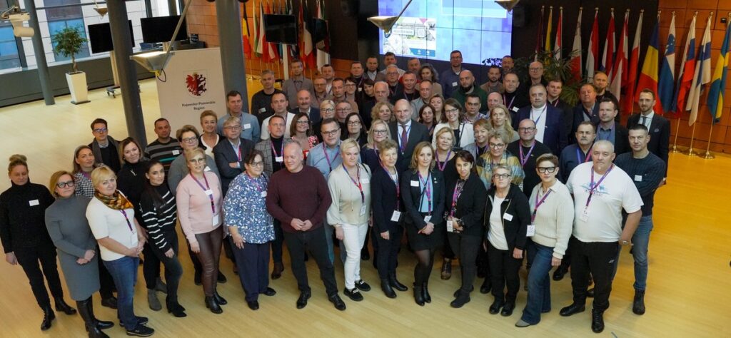 Członkowie Korpusu Radnych w siedzibie Komitetu Regionów, fot. Mieszko Matusiak/UMWKP