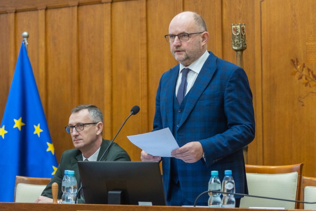 Wręczenie umów RPO i PROW, 11 grudnia 2023, fot. Mikołaj Kuras dla UMWKP