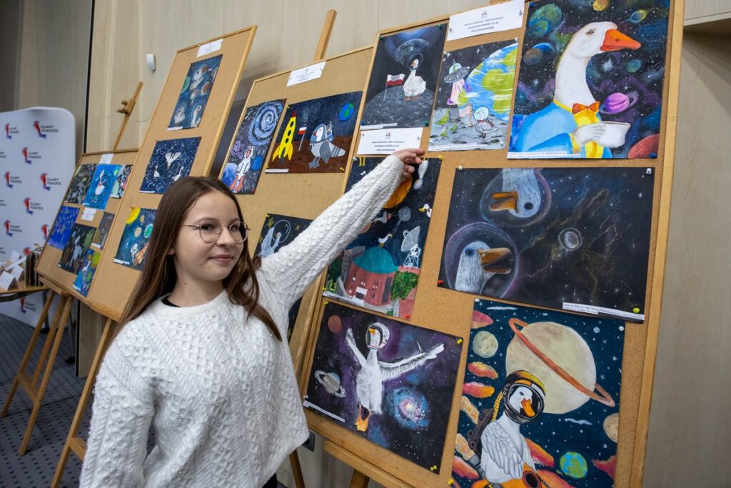 Wręczenie nagród w konkursach gęsinowych. Fot. Mikołaj Kuras dla UMWKP