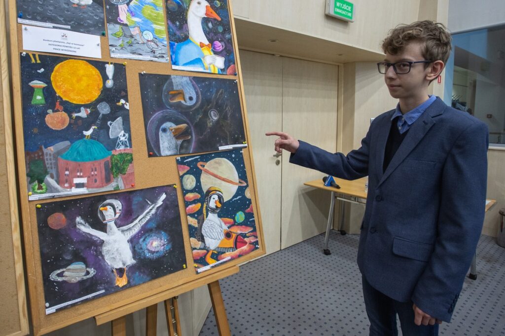 Wręczenie nagród w konkursach gęsinowych. Fot. Mikołaj Kuras dla UMWKP