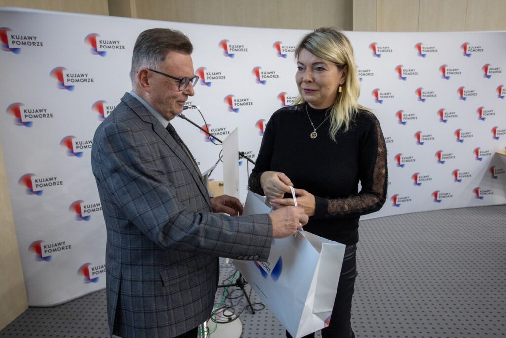 Wręczenie nagród w konkursach gęsinowych. Fot. Mikołaj Kuras dla UMWKP