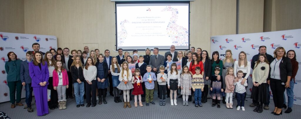 Wręczenie nagród w konkursach gęsinowych. Fot. Mikołaj Kuras dla UMWKP
