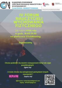 Plakat informujący o terminie forum