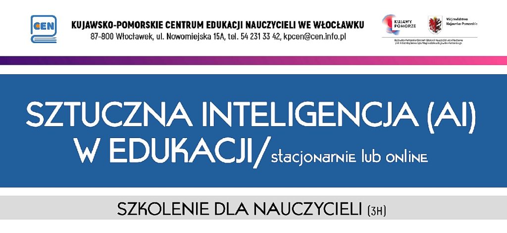 Baner - Sztuczna inteligencja (Al) w edukacji