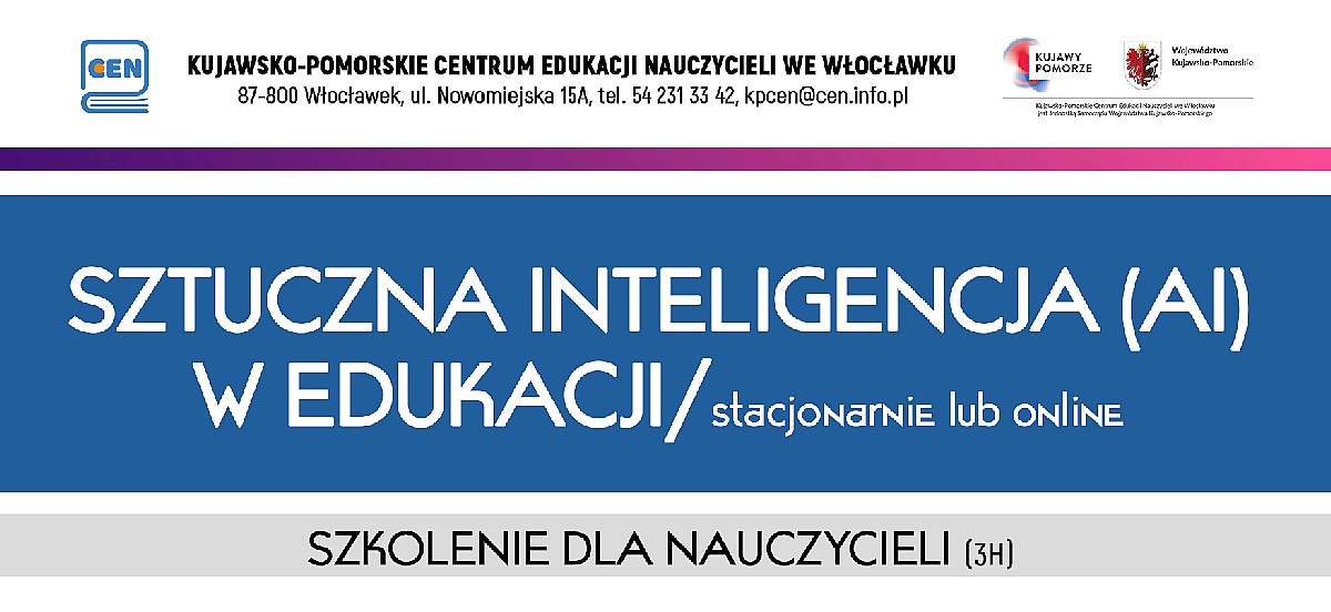 Baner - Sztuczna inteligencja (Al) w edukacji