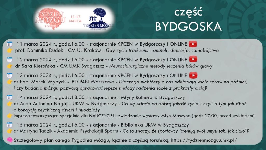 Plakat - Tydzień Mózgu