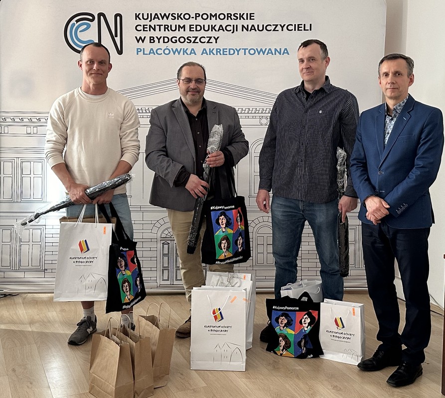 Konkurs-3D - od lewej Lukasz Bazelak, Błazej Kaczan, Lukasz Borzych, Robert Preus