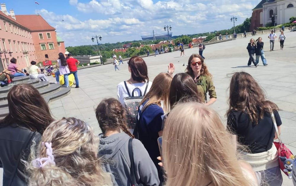 Plac Zamkowy i widok na PGE Narodowy, fot. Katarzyna Niedzwiec