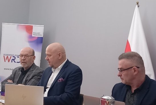 Od lewej p. W Giziński, p. R. Rogalski i p. S Gawronek