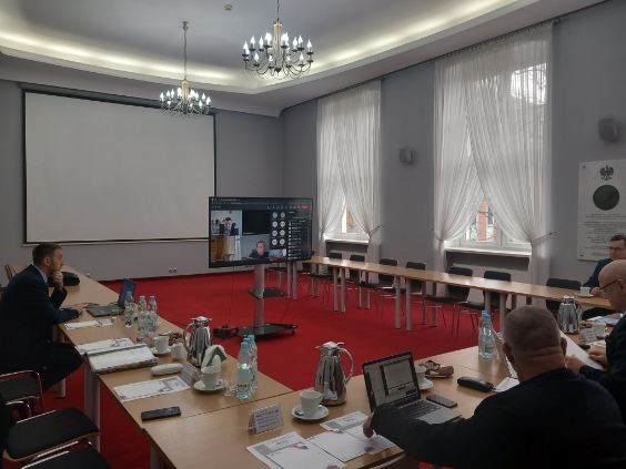 Uczestnicy posiedzenia Zespołu ds. polityki gospodarczej rynku pracy i strategii rozwoju województwa w dniu 13.2.2024 r.