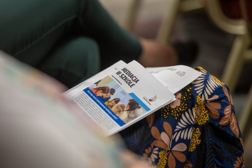 Konferencja „Mediacja w szkole – narzędzie wczesnej profilaktyki zachowań niepożądanych”, Toruń, 5.06.2024 r., fot. Mikołaj Kuras dla UMWKP