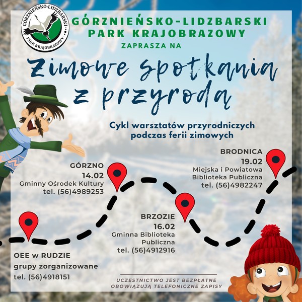 Grafika - Ferie z Górznieńsko-Lidzbarskim Parkiem Krajobrazowym