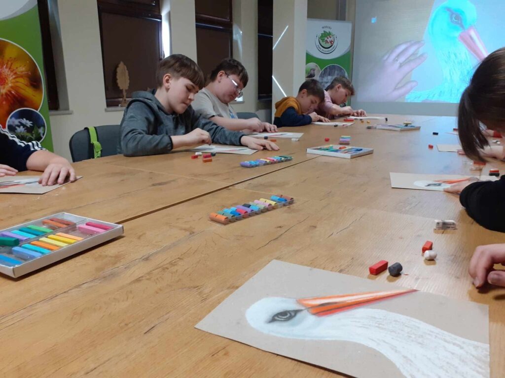 Malowanie bociana białego - to nie takie trudne, fot. WPK