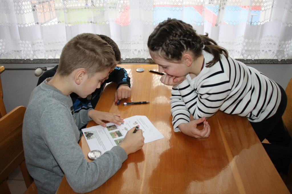 Reprezentanci rozwiązują test, fot. B.Grzesiak