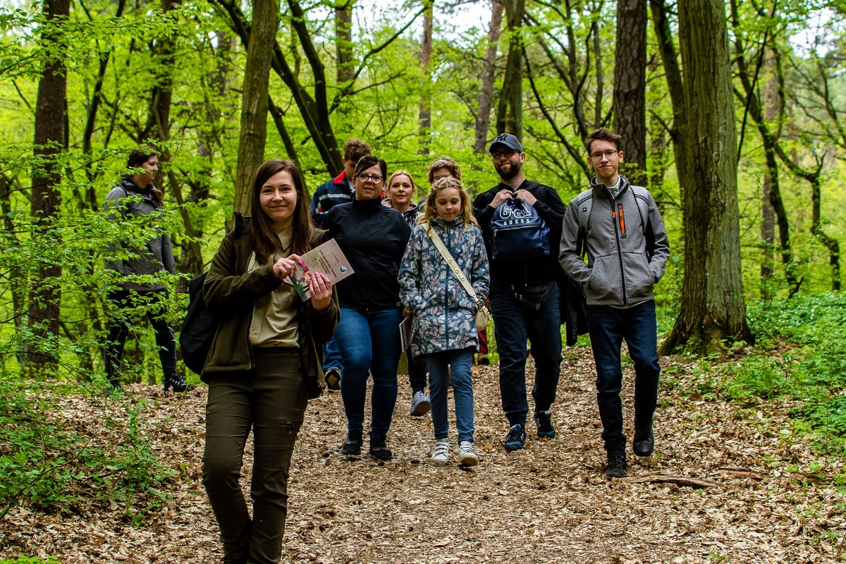 Ubiegłoroczna wycieczka ścieżką po rez. Szumny Zdrój, fot. GLPK