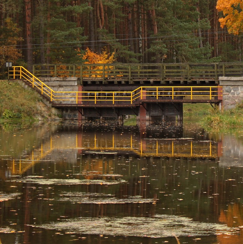 Jaz wlotowy na Mały Kanał Brdy Fot. R. Borzyszkowski