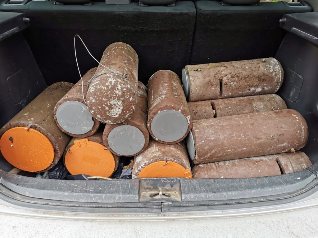 Wyremontowane budki dla nietoperzy, fot. GLPK