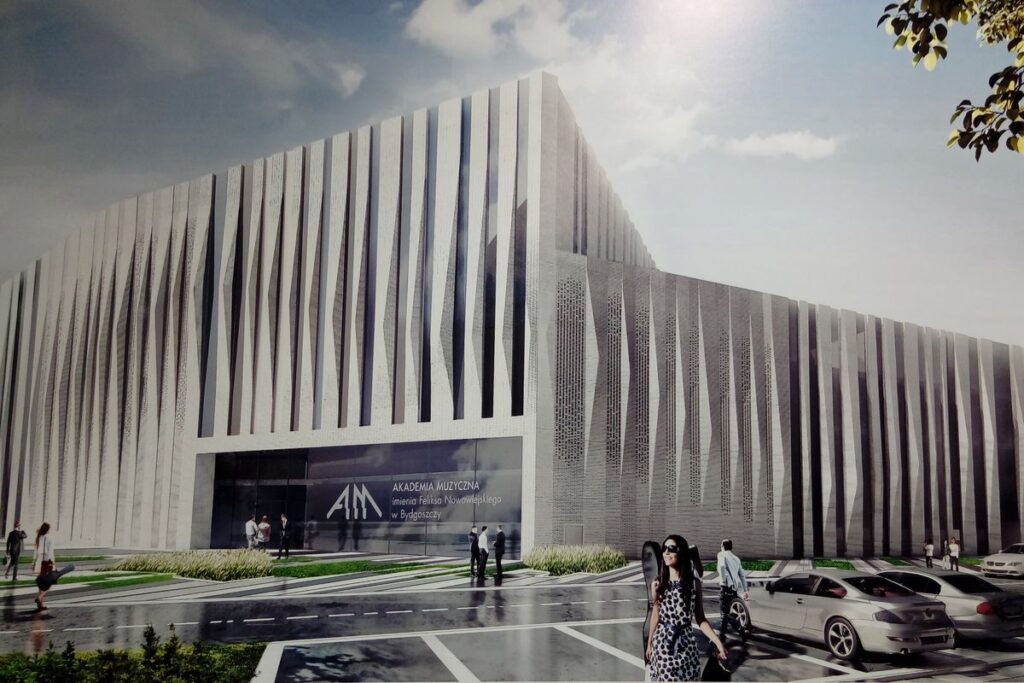 Wizualizacja nowego kampusu AMFN, graf. Plus 3 Architekci (dzięki uprzejmości AMFN)