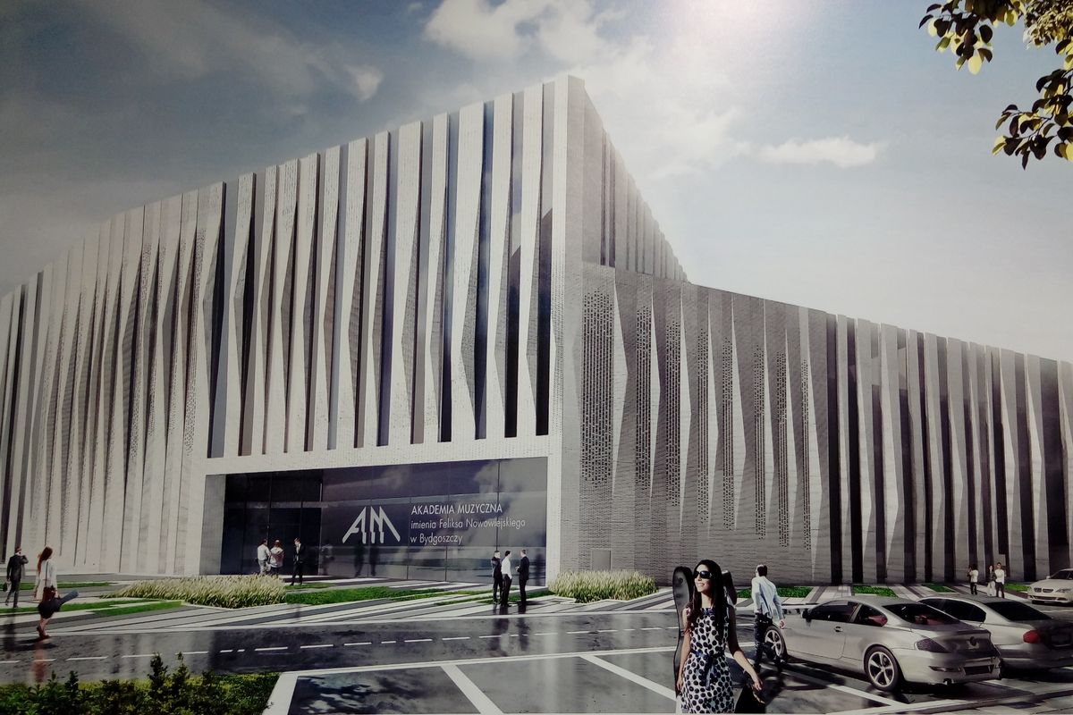 Wizualizacja nowego kampusu AMFN, graf. Plus 3 Architekci (dzięki uprzejmości AMFN)