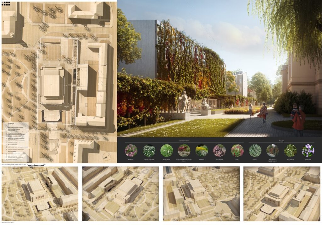 Wizualizacja rozbudowy Filharmonii Pomorskiej, projekt KKM Kozień Architekci Kraków