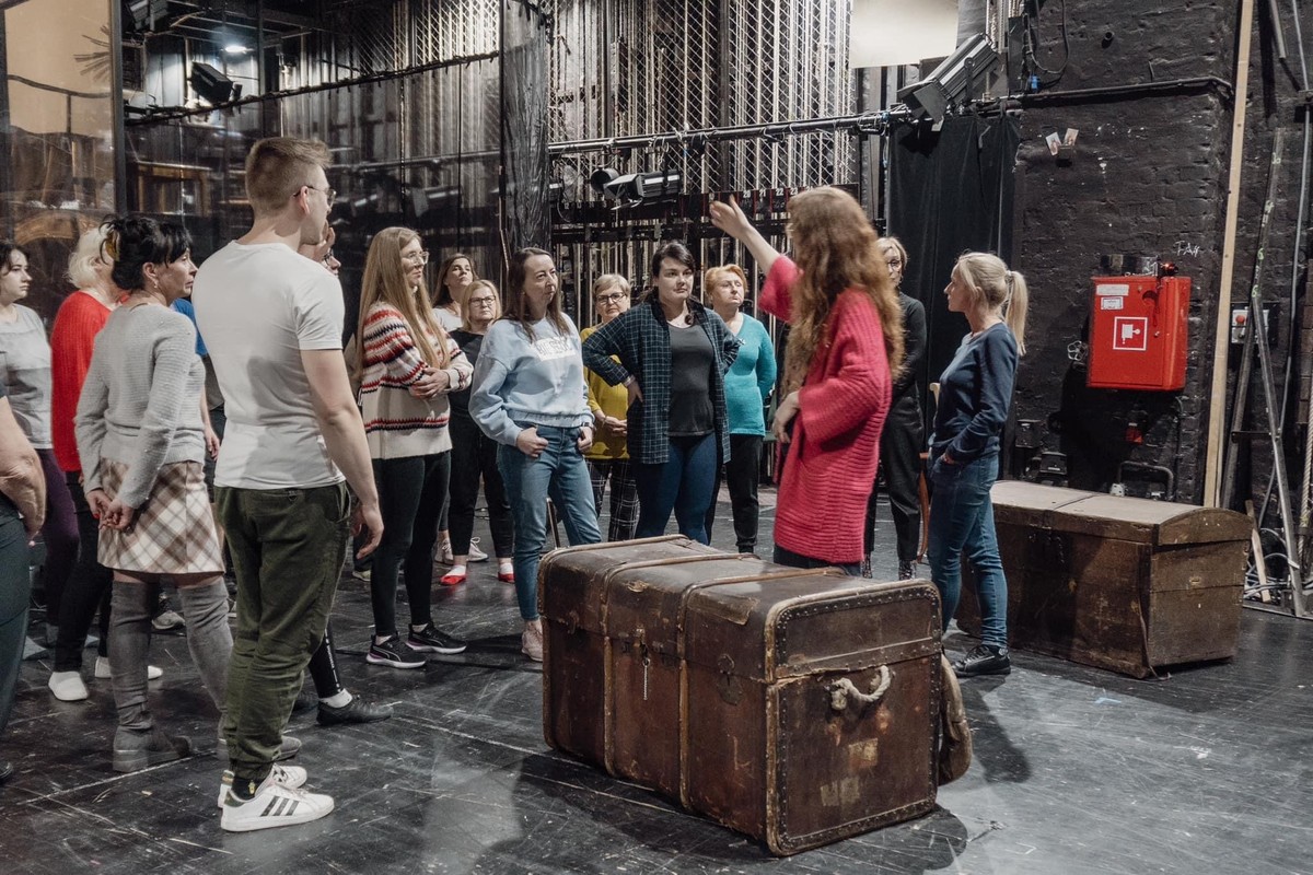 Zwiedzanie Teatru Horzycy w 2023 roku fot. Teatr Horzycy