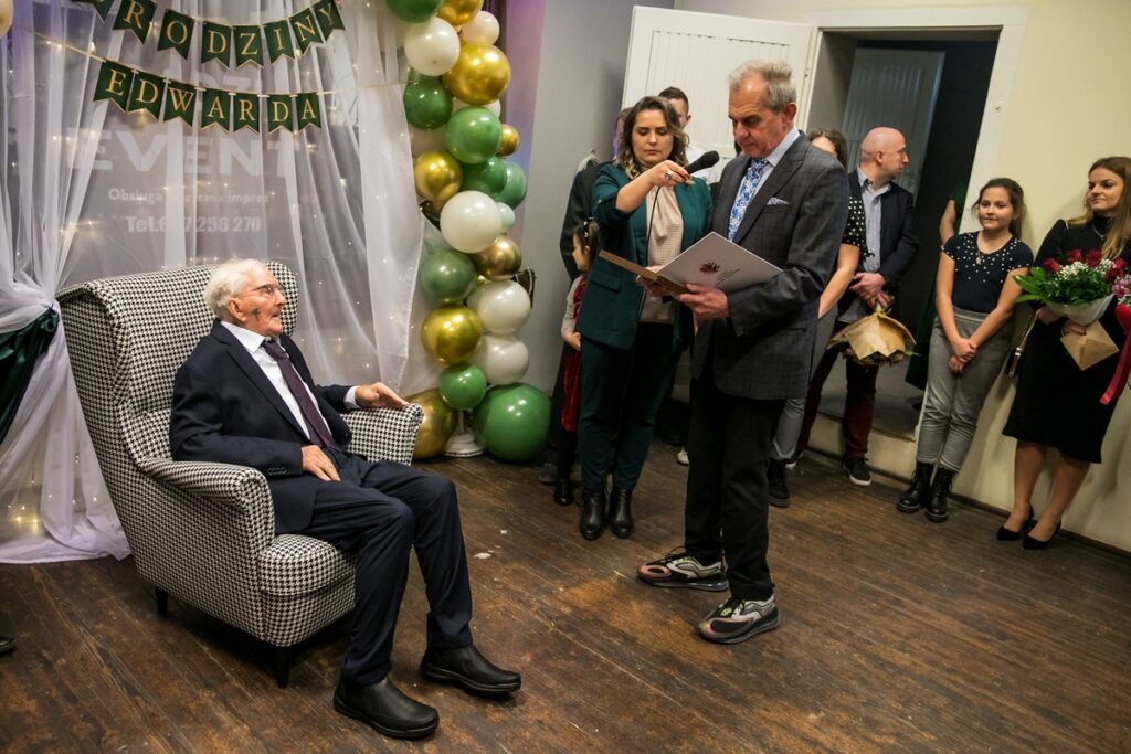 Setne urodziny Edwarda Staszałka, fot. Andrzej Goiński/UMWKP