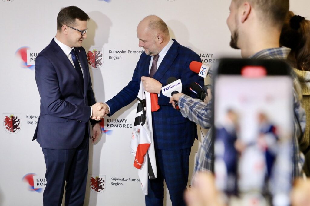 Spotkanie marszałka z nowym wojewodą kujawsko-pomorskim, fot. Andrzej Goiński/UMWKP