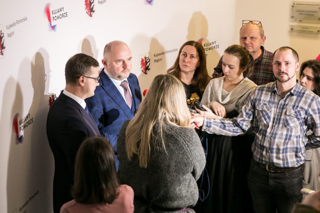 Spotkanie marszałka z nowym wojewodą kujawsko-pomorskim, fot. Andrzej Goiński/UMWKP