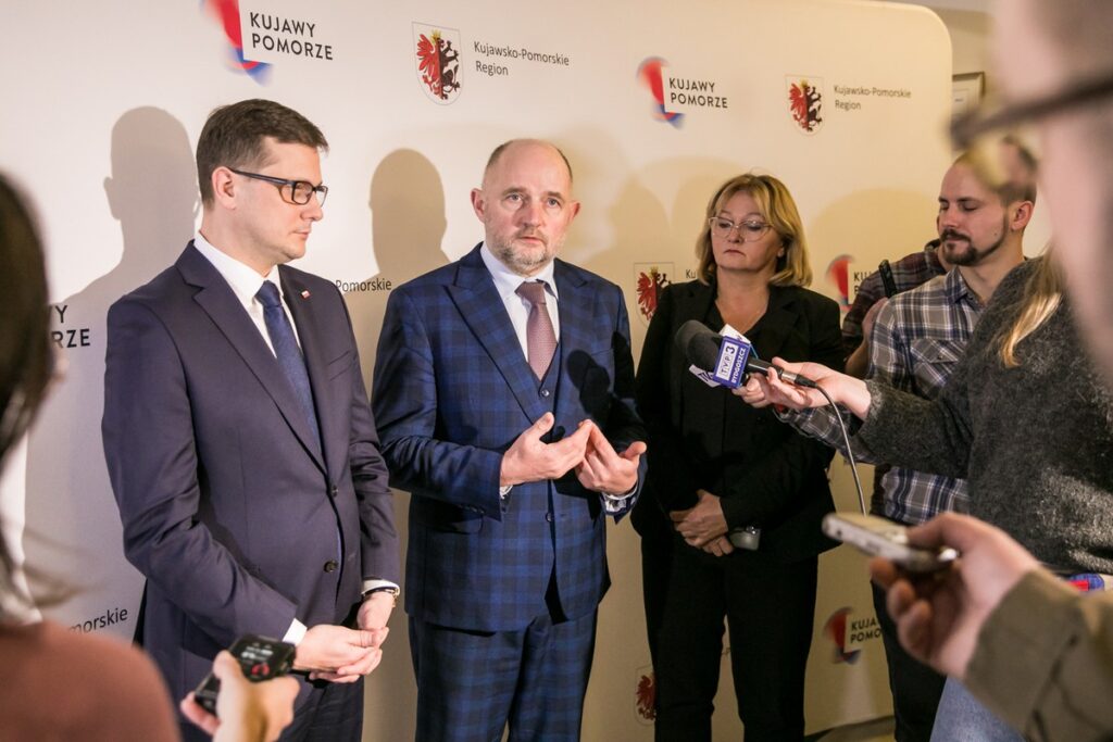 Spotkanie marszałka z nowym wojewodą kujawsko-pomorskim, fot. Andrzej Goiński/UMWKP