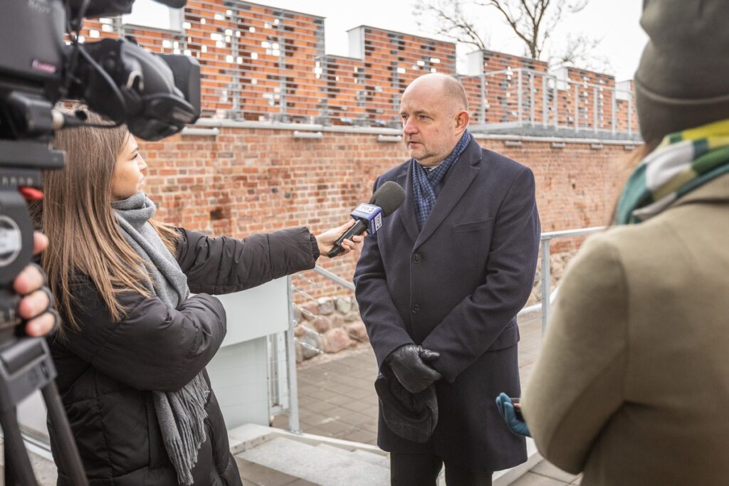 Otwarcie inwestycji w Inowrocławiu, fot. Szymon Zdziebło/tarantoga.pl dla UMWKP