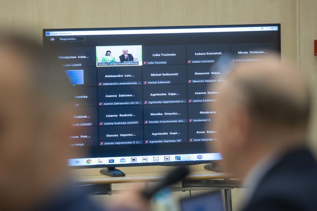 Posiedzenie Komitetu Monitorującego FEdKP, 30 stycznia 2024, fot. Mikołaj Kuras dla UMWKP